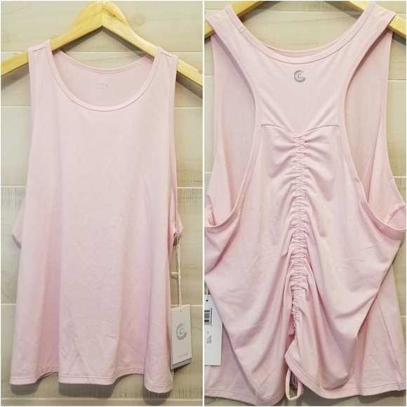 Johnny Was Tops - {XL} NWT Calme Johnny Was Ease Racerback Tank Light Pink